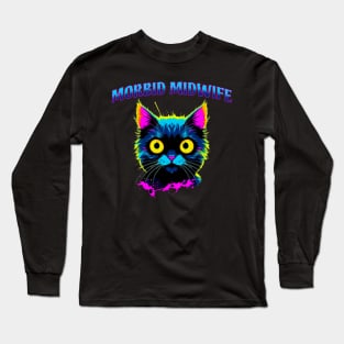 Morbid Midwife Doula Cat Long Sleeve T-Shirt